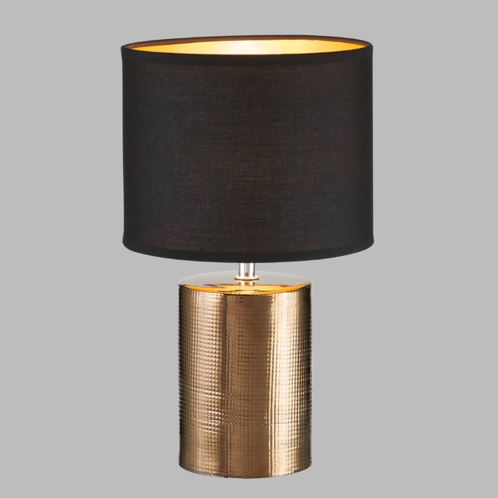 Tischlampe Bronz Ø 20cm Fischer & Honsel 4003694506571