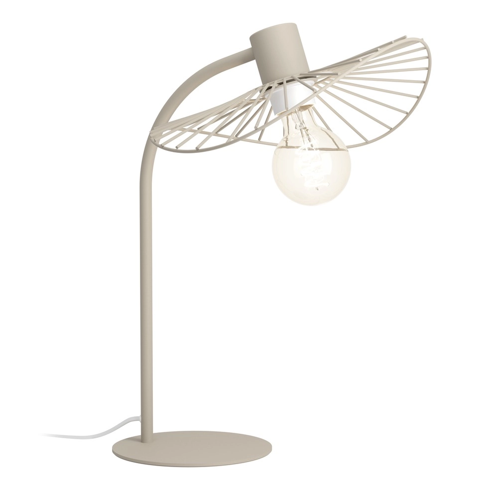 Design-Tischlampe Arroturas Sandbraun