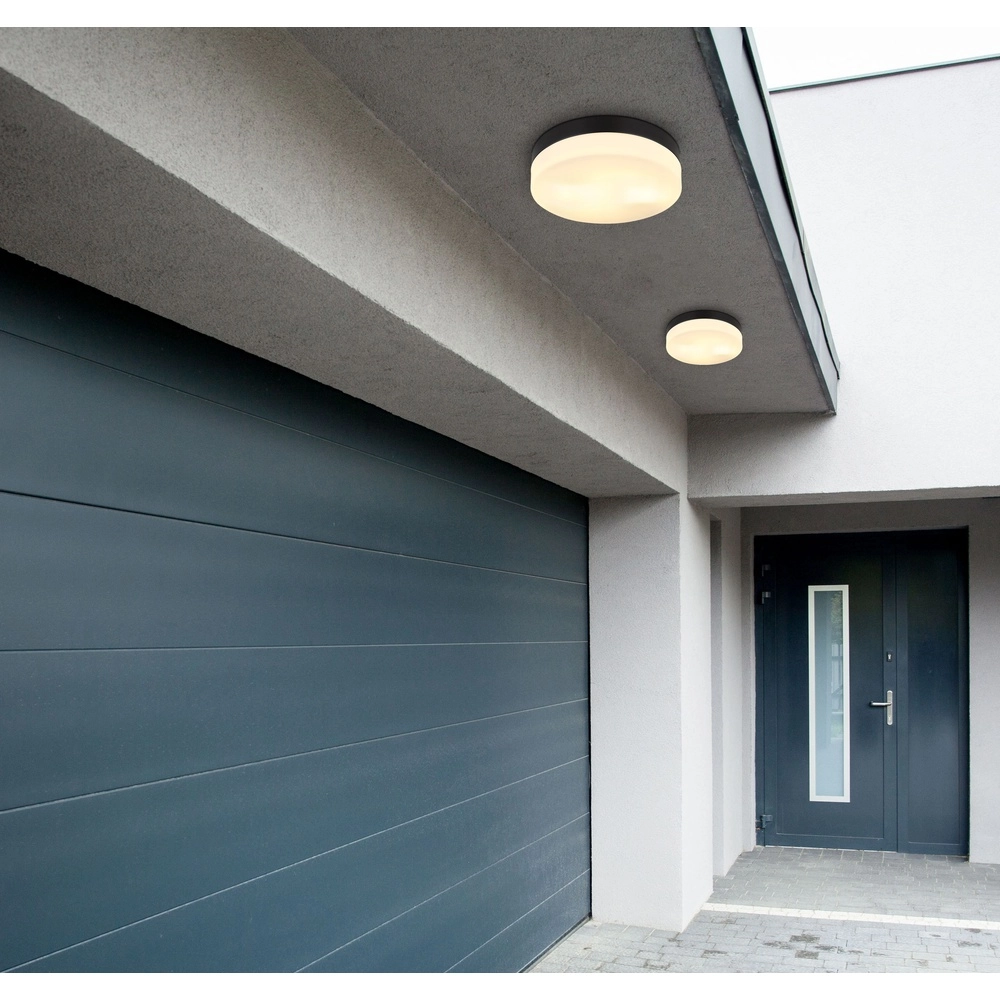Design-Deckenlicht Vranos schwarz für den Außeneinsatz Ø 24 cm Globo 9007371437764