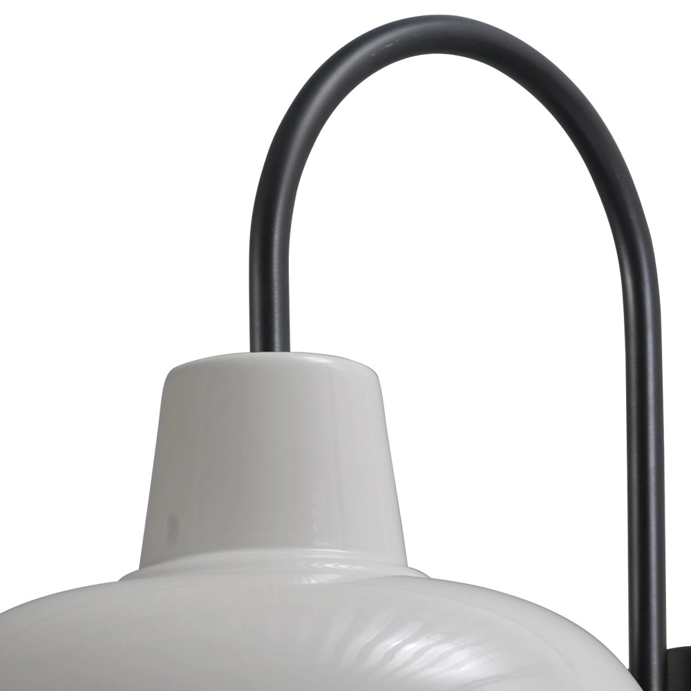 Wandlampe Industria Grid 33 cm schwarz mit weißer Kapuze Masterlight 8718121233239