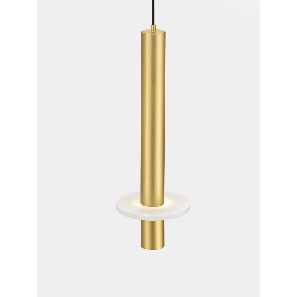 Design-Pendellampe Noemi Gold mit weißem Ø 11 cm Lyora 5212063503304