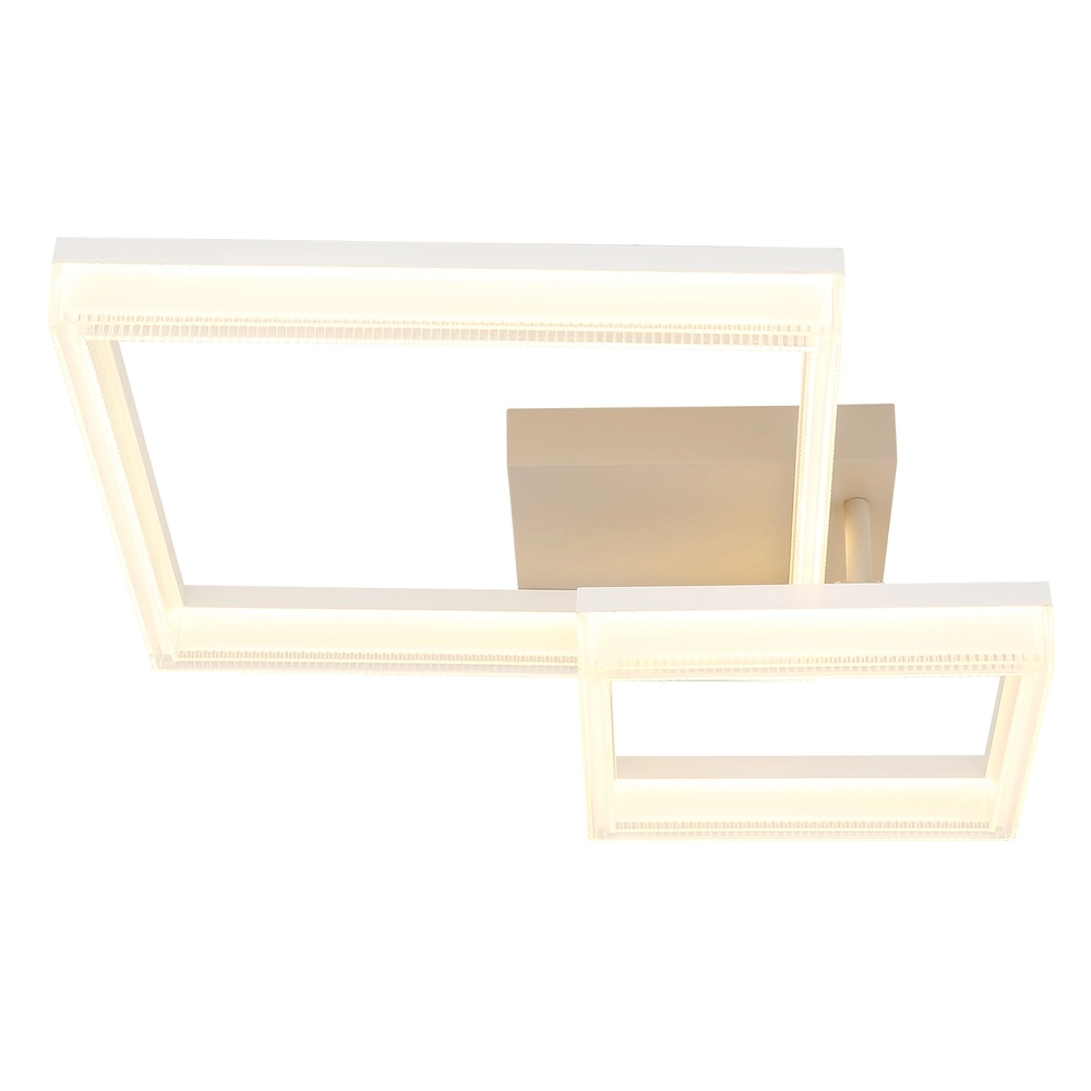 Moderne Deckenleuchte Zara sandbraunes Quadrat Globo 9007371576074