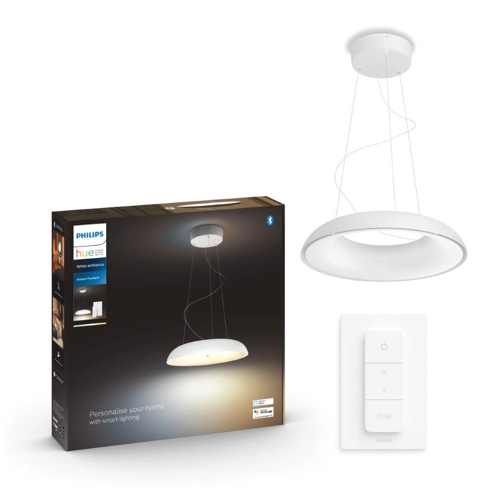 Hängelampe Hue Amaze - White Ambiance Ø 43,4cm weiß Philips 8719514341098
