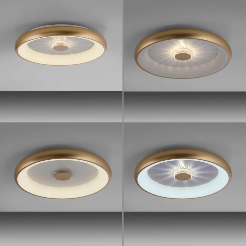 Runde Deckenleuchte Vertigo Messing Ø 61,5cm Just Light 4043689995096