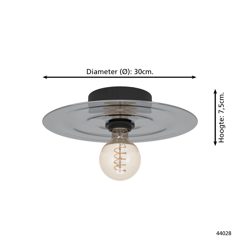 Design-Deckenlampe Lintmill Ø 30cm - 1x E27 Eglo 9002759440282