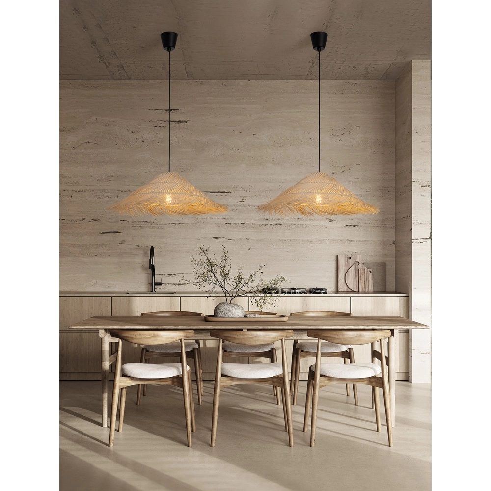 Rattan Pendelleuchte Alua Ø 60cm Lyora 5212017465566