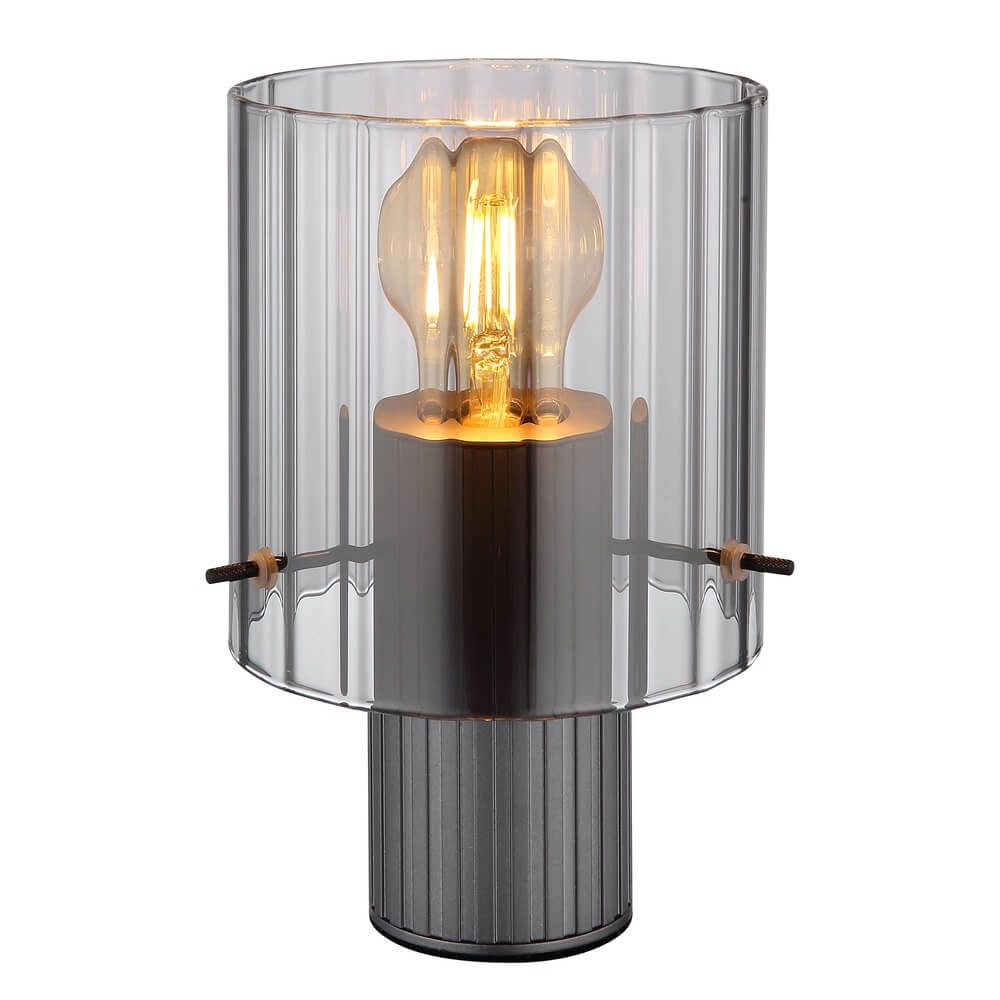 Tischlampe Tulivar Design Rauchglas