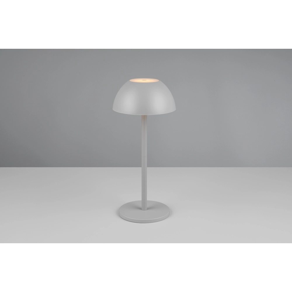 Tischlampe Ricardo grau Ø 13,5cm Trio 4017807601824
