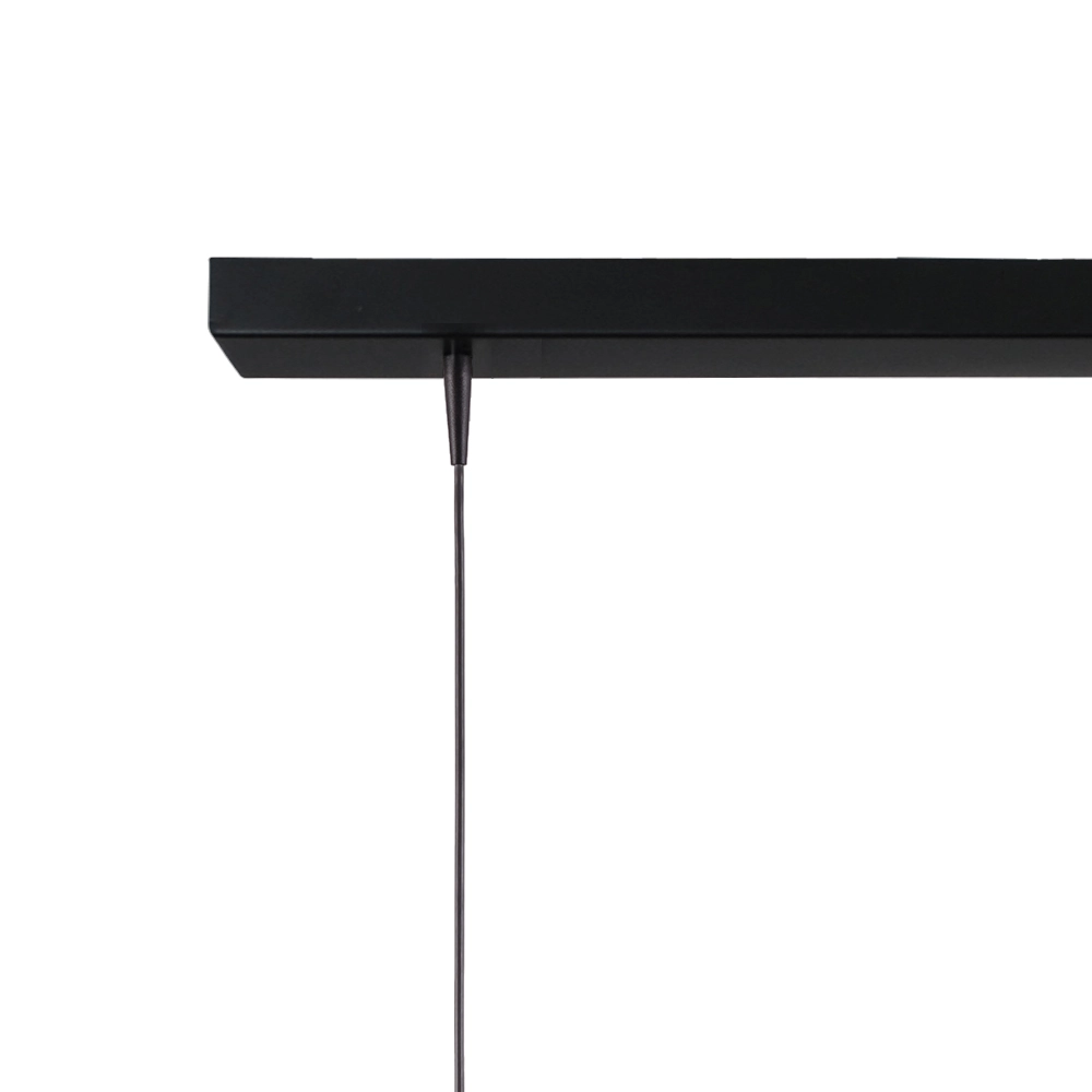 3-Licht Pendellampe Scala 130 cm Schwarz mit Gold Ø 25 cm Masterlight 8718121296500