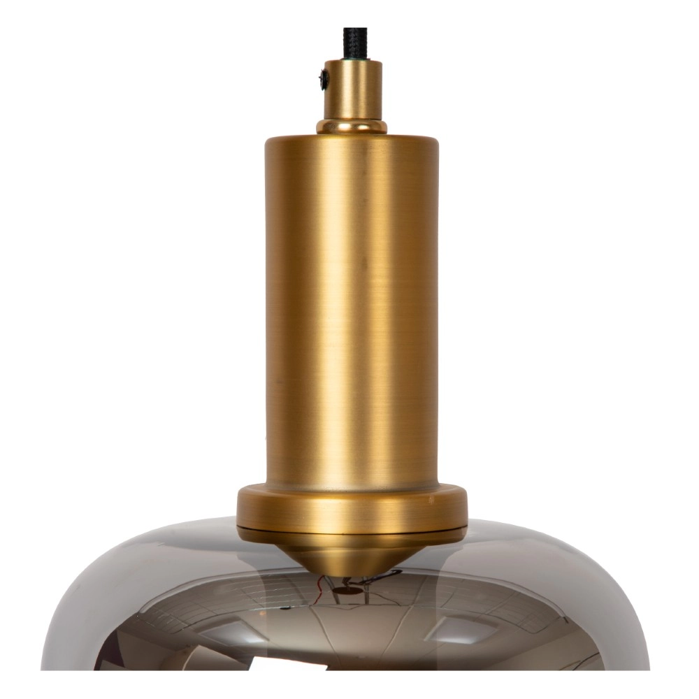 Pendellampe Joanet Ø 16 cm Gold mit Rauchglas Lucide 5411212452641