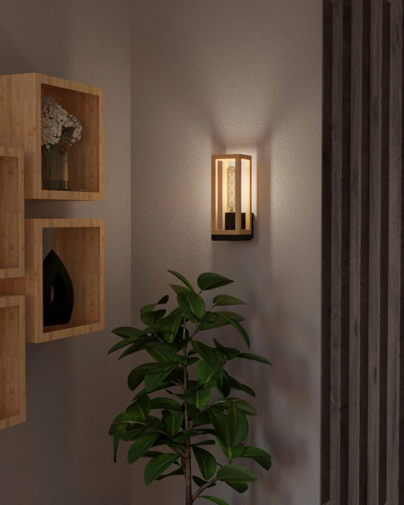 Wandleuchte aus Holz Nafferton Eglo 9002759437459