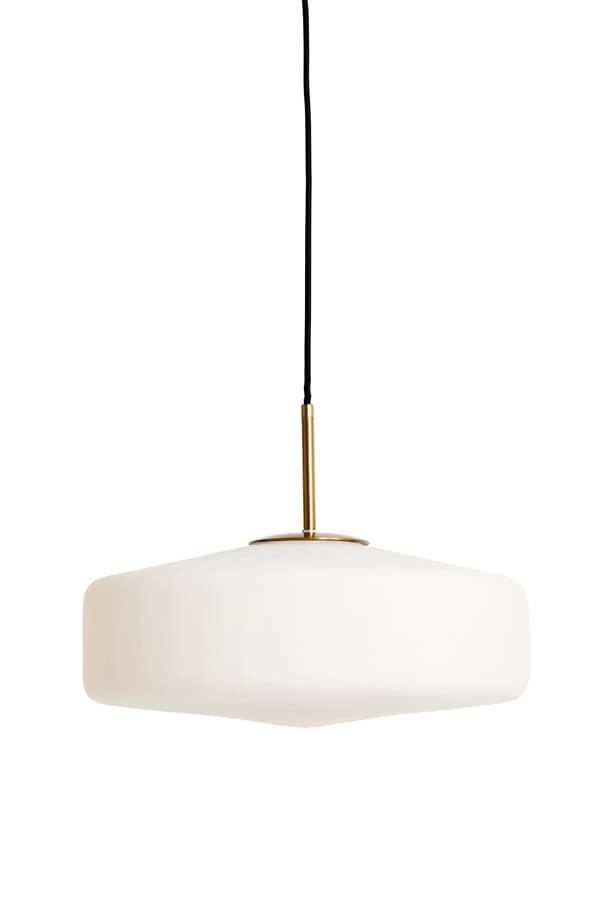 Pendelleuchte Pleat gold mit weiß Ø 40cm