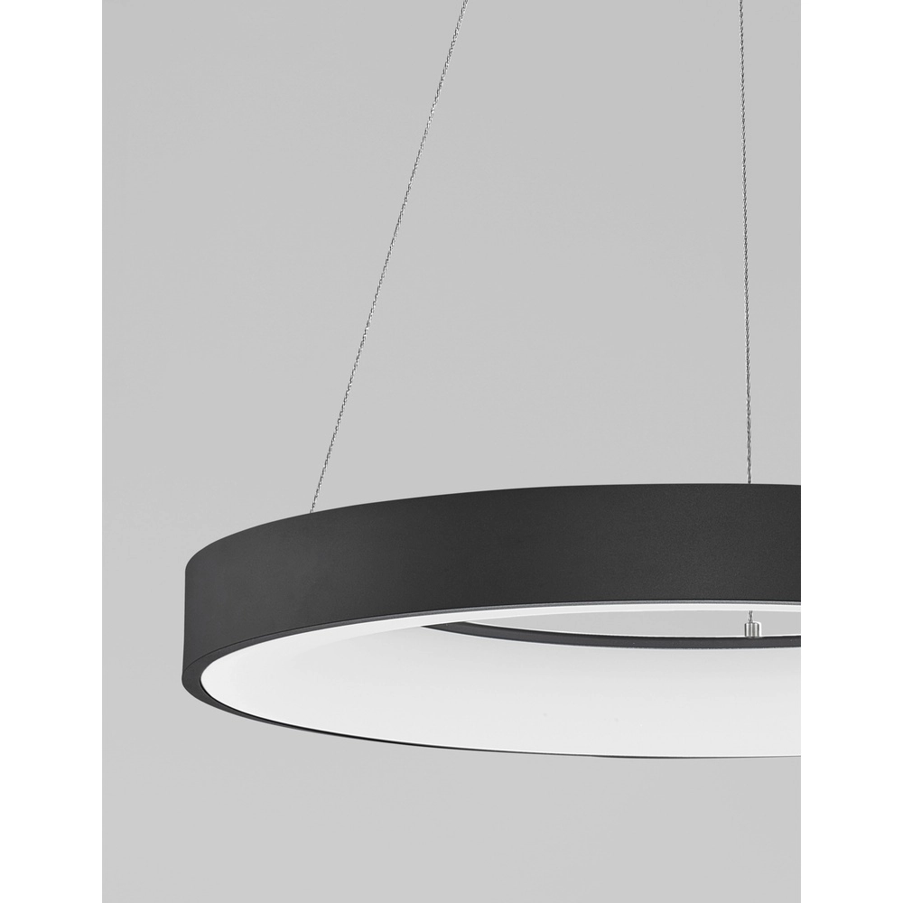 Pendelleuchte Rando Thin schwarz Ø 60cm Lyora 5212017420220