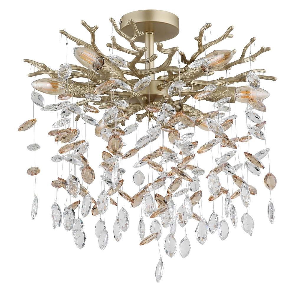 Deckenlampe Queena gold Ø 50cm Globo 9007371531653