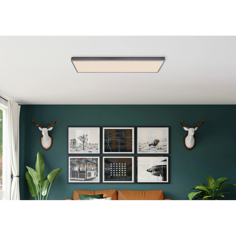 Design-Deckenlampe Doro 120 cm silbergrau Globo 9007371531547