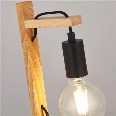 Tischlampe Holz Woody Searchlight 5053423192567