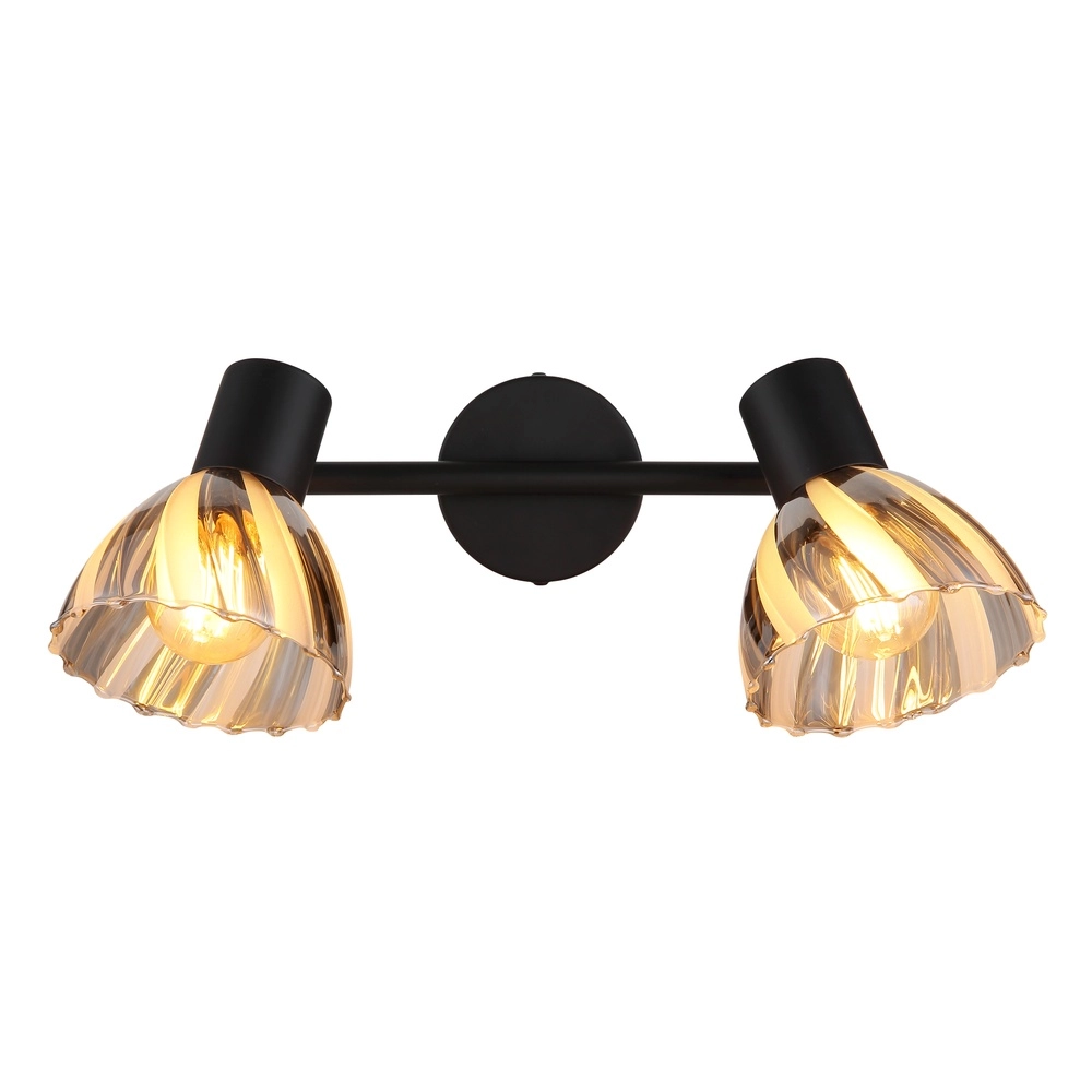 Deckenlampe 2-Leuchten Zachery Schwarz Globo 9007371522507