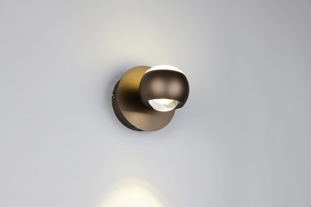 LED-Wandlampe Orbit Platinbraun Trio 4017807686630