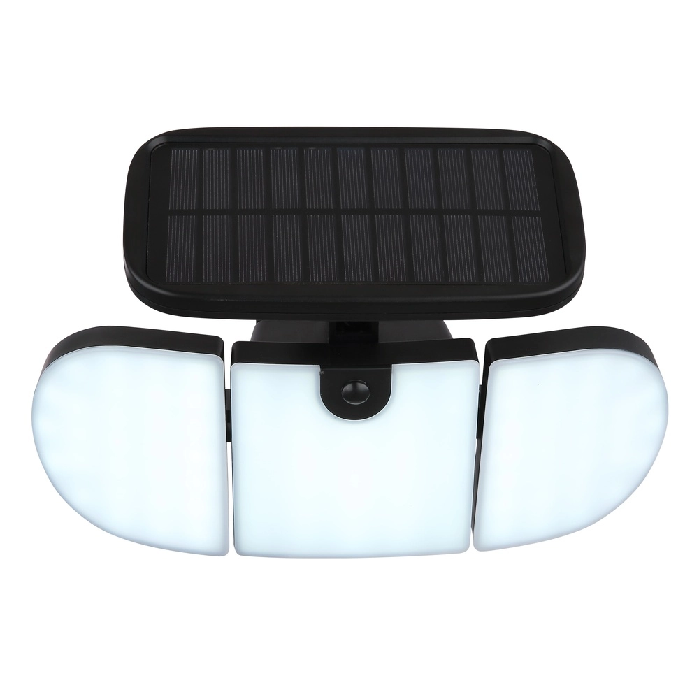 Schwarze Wandlampe Torqen Solarenergie Globo 9007371459063