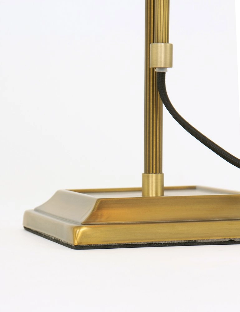 Schreibtischlampe Ancilla gold mit grün Steinhauer 8712746115383