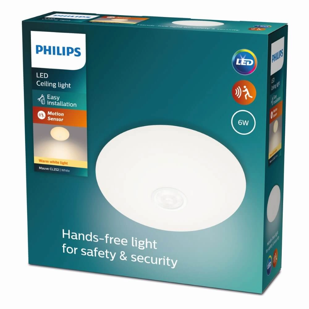 Innenlampe Mauve mit Sensor Ø 25cm Philips 8719514431805