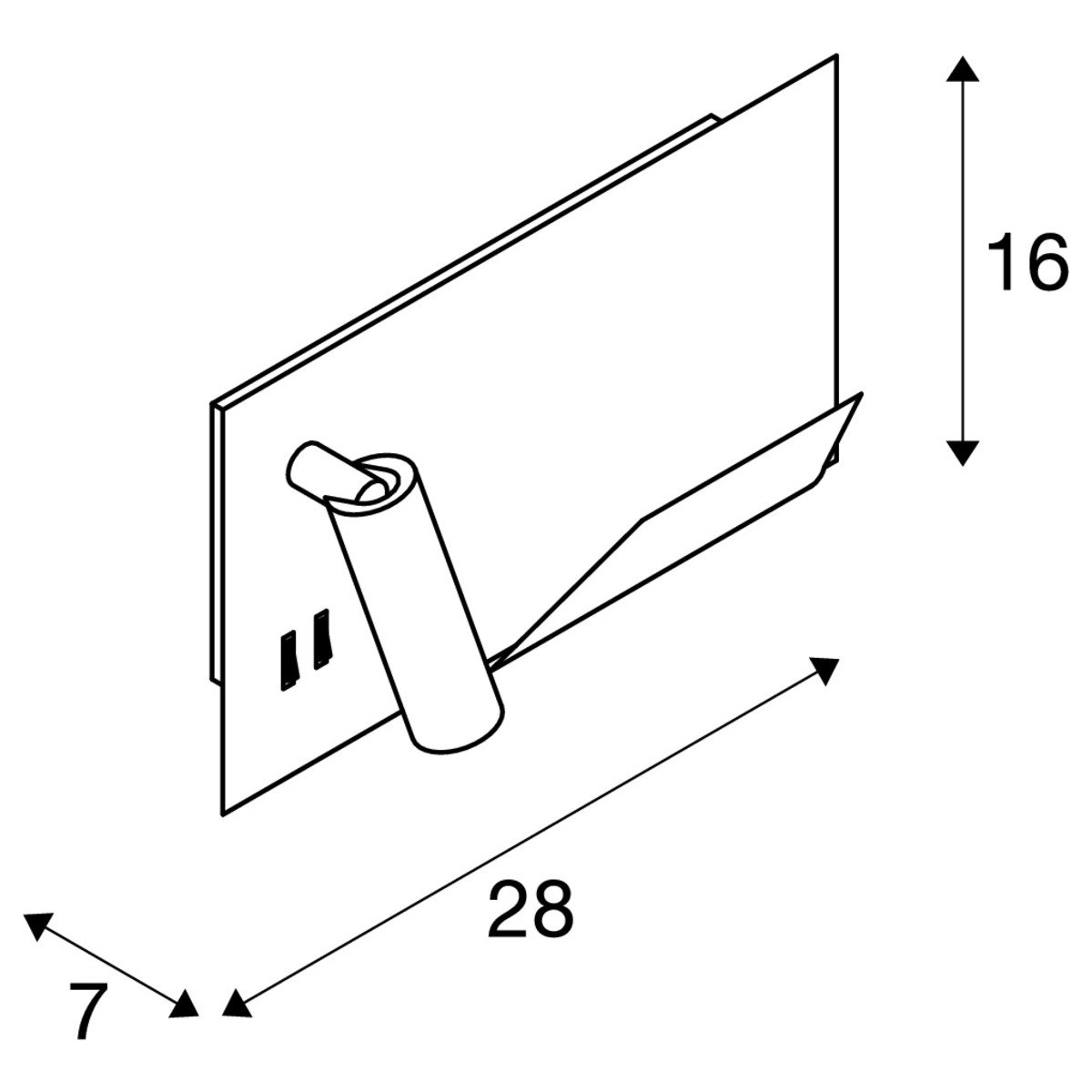 Schlafzimmer Wandleuchte Somnila Spot SLV 4024163236126