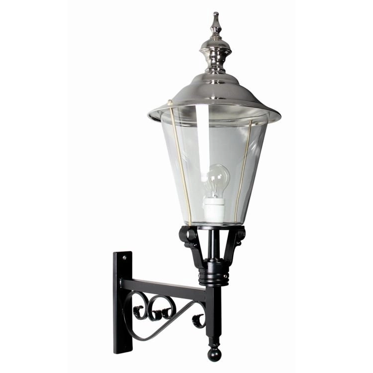 Nostalgische Wandlaterne Berlage schwarz