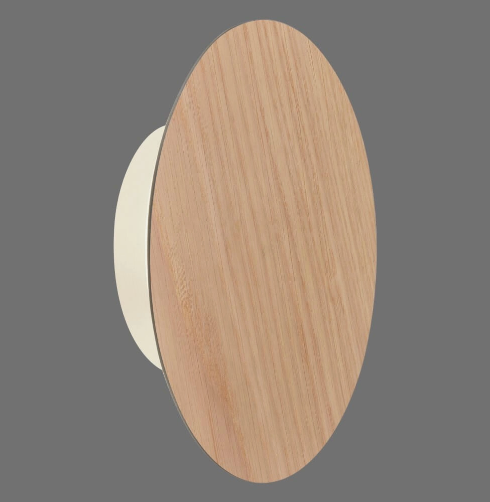 Design-Wandleuchte Akku Puntua Ø 18cm Holz Paul Neuhaus 4012248375785