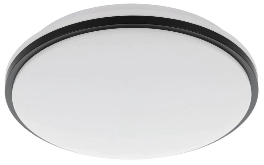 Badezimmer-Deckenleuchte Pinetto Ø 34cm - schwarz