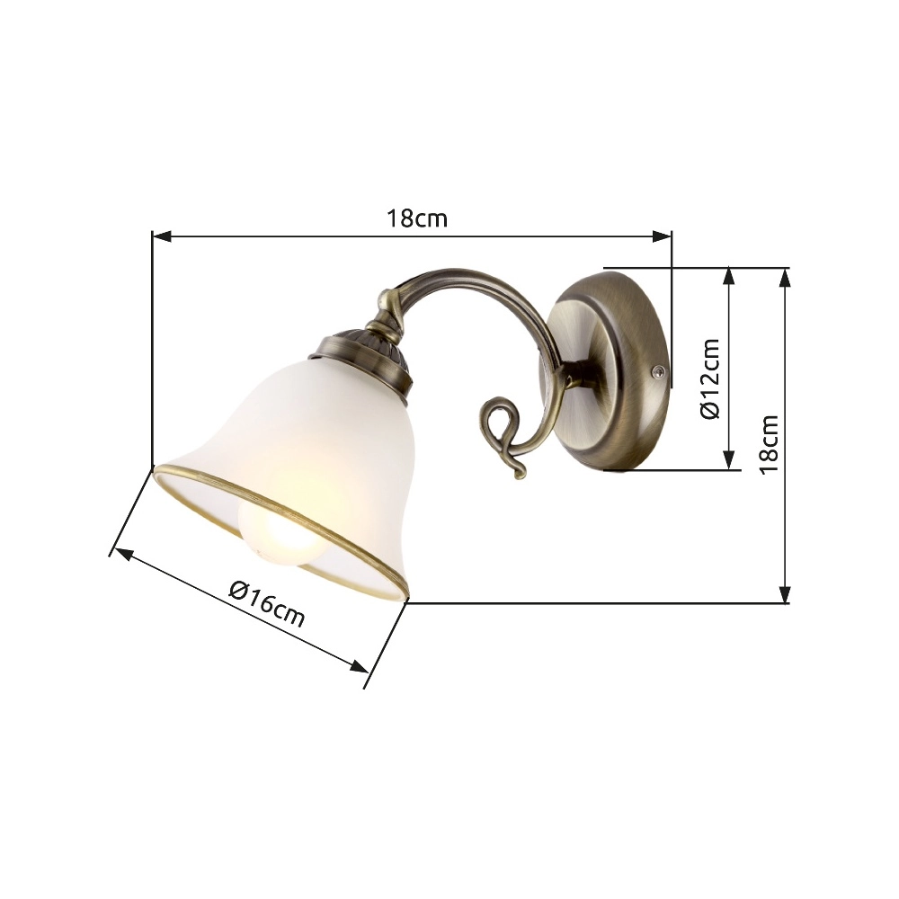 Wandlampe Odin Single Globo 9007371303694