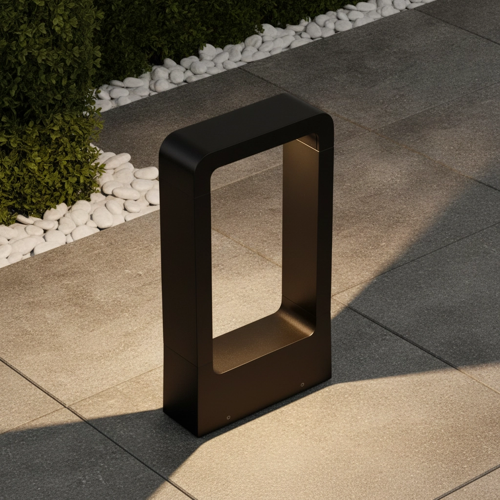 Design-Gartenleuchte Minimal schwarz 30cm