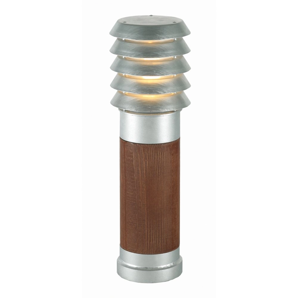 Terrassenlampe aus Zink Selhalm mit holz 49 cm