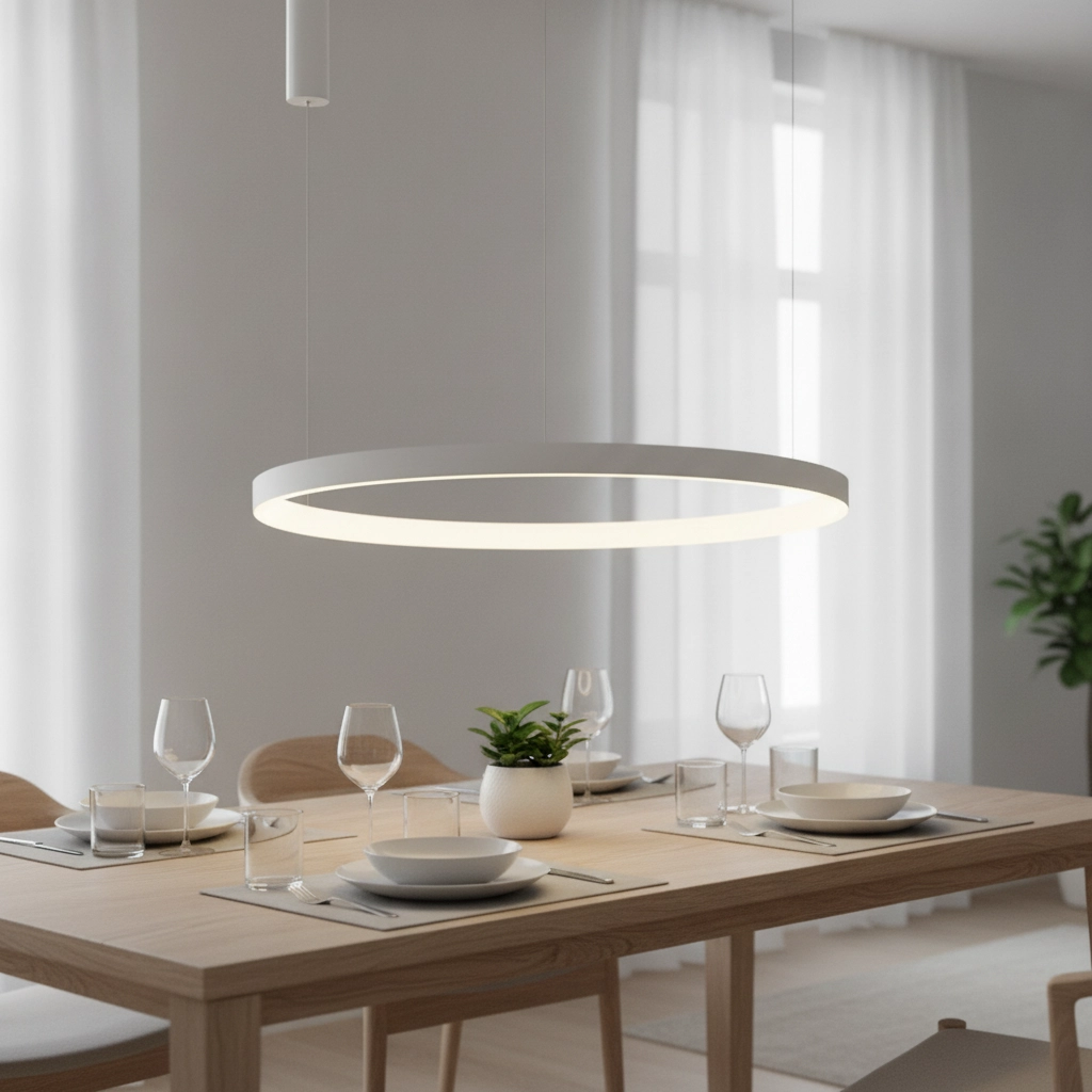 Design-Pendelleuchte Elowen weiß Ø 98cm