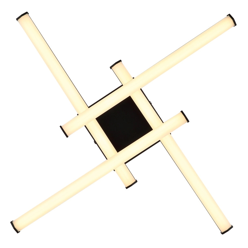 Moderne Deckenlampe Kirina 50 cm schwarzes Quadrat Globo 9007371515233