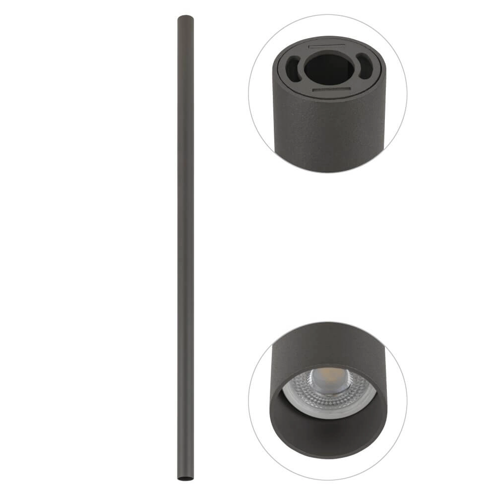 Langer Aufbaustrahler Fourty XL 110cm - Anthrazit Lyora 5903139108997