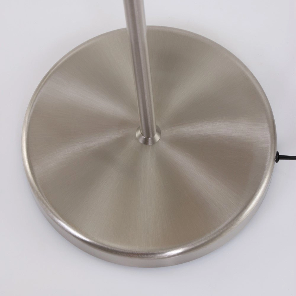 Stehlampe Mexlite 154 cm Metallgrau mit weißer Kapuze Steinhauer 8712746048094