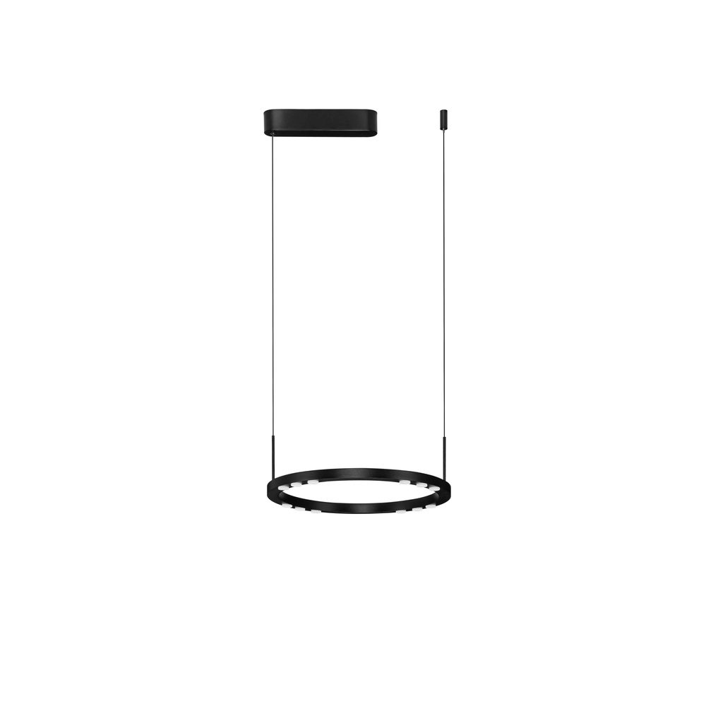 Schlanke Pendelleuchte Lunette schwarz Ø 40cm Lyora 5212017465184