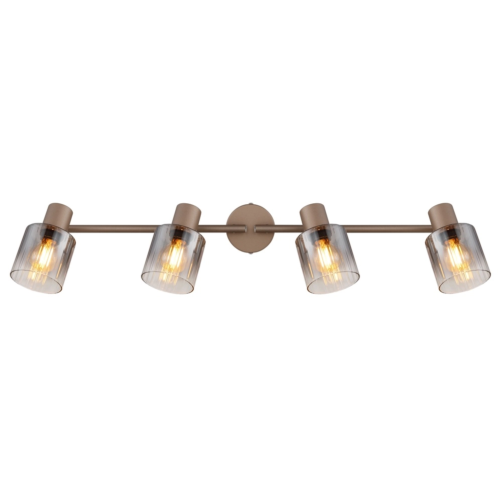Deckenlampe Walton 4-helles Kaffeebraun Globo 9007371580187