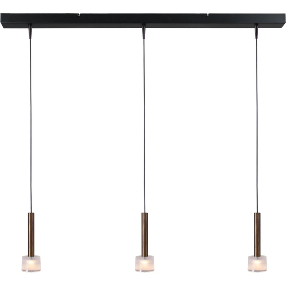 3-Licht Pendellampe Fabro LED – Antikes Kupfer