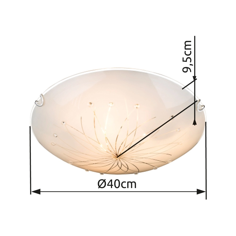Deckenlicht Calimero I weiße Ø 40cm Globo 9007371338276
