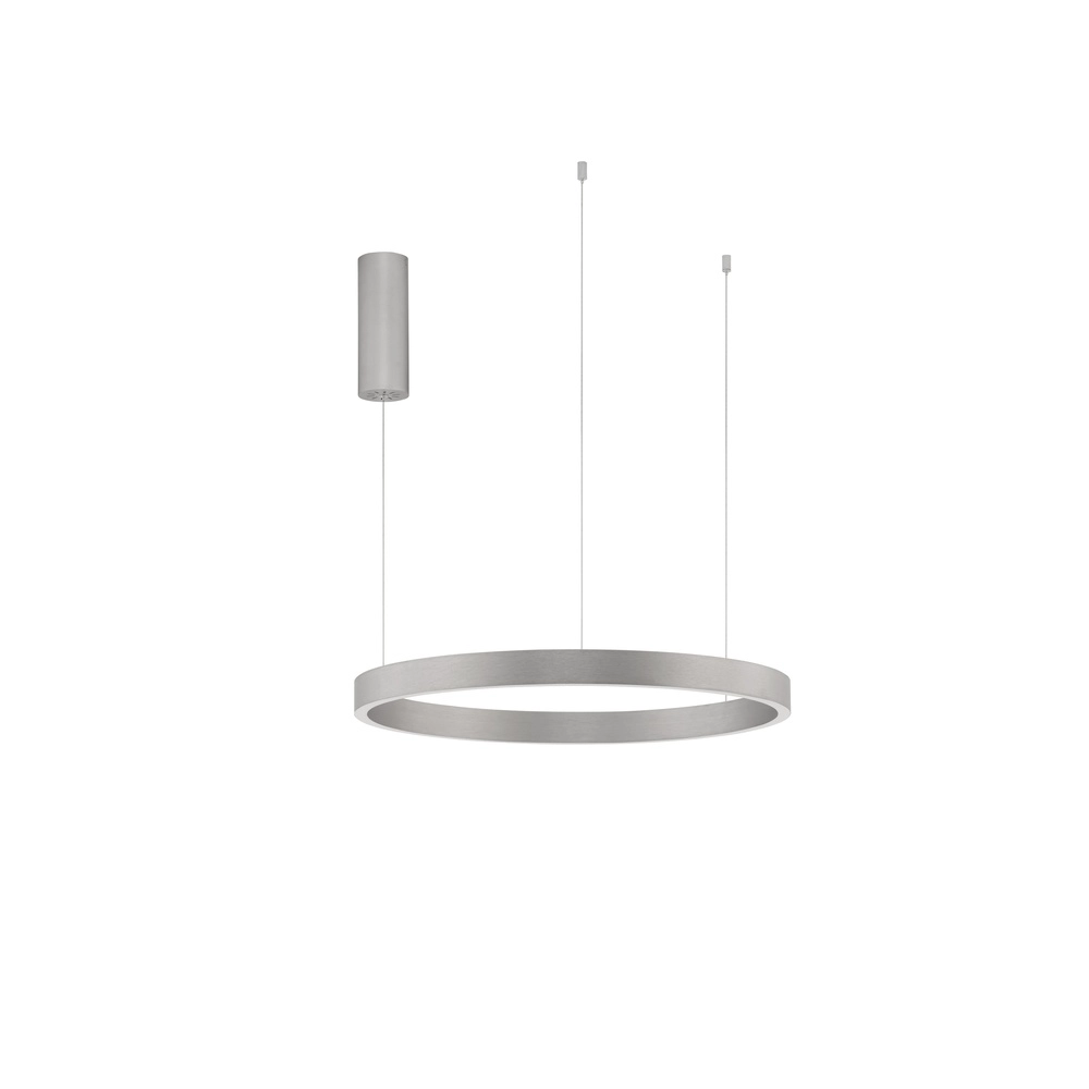 Design-Pendelleuchte Elowen silbergrau Ø 60cm Lyora 5212017439079