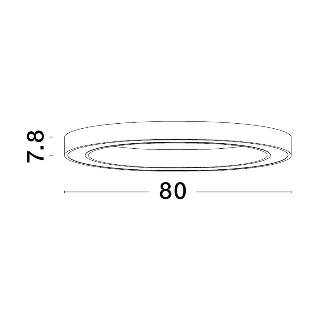 Design-Deckenleuchte Sting weiß Ø 80cm Lyora 5212017437495