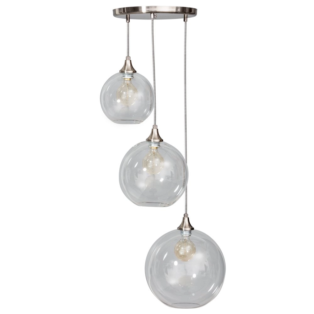 Robuste Hängelampe Calvello 3-Licht-Metallgrau ETH 8719075182482