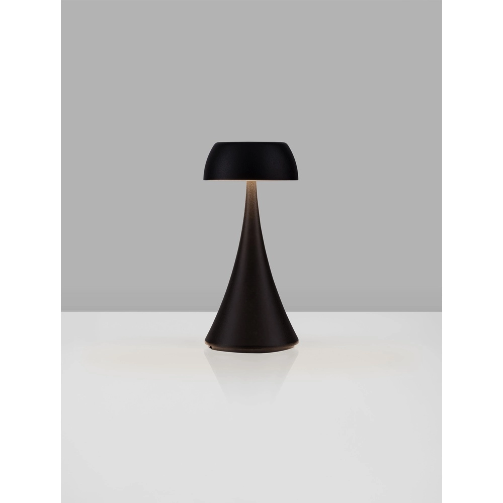 Tischlampe Ycro anthrazit wiederaufladbar mit USB Lyora 5212017476975