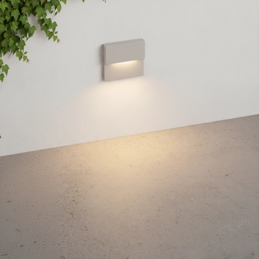Einbauwandlampe Dan sandbraun 3000K
