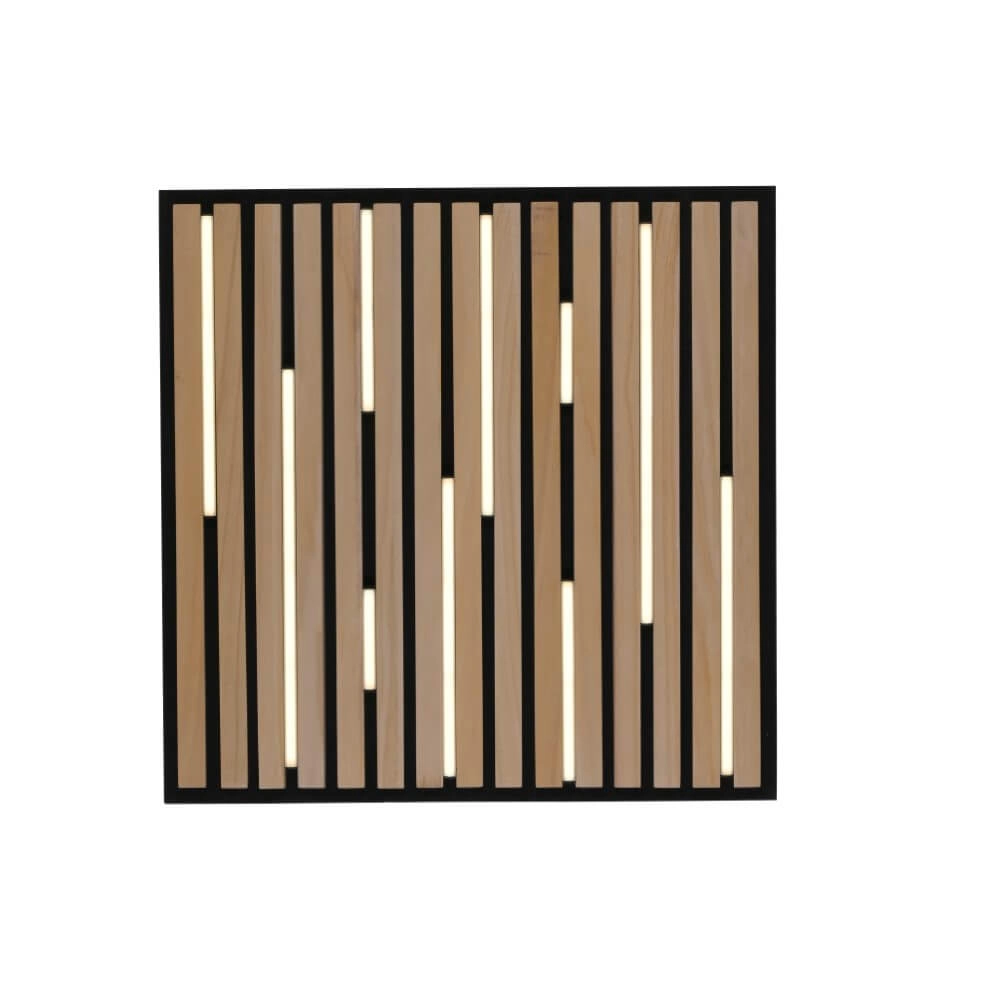 Quadratische Deckenleuchte Q-Akustik Holz Paul Neuhaus 4012248385388