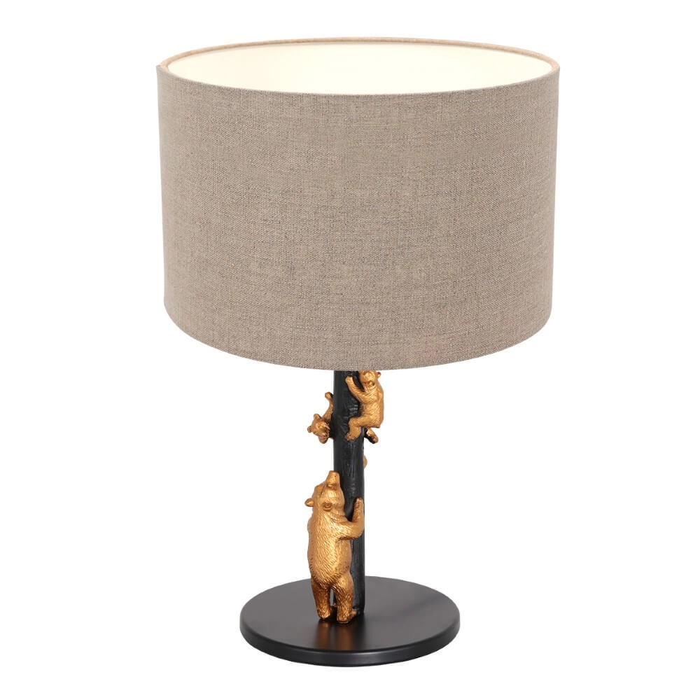 Designer-Tischlampe Animaux mit taupefarbener Kapuze Steinhauer 8712746151879