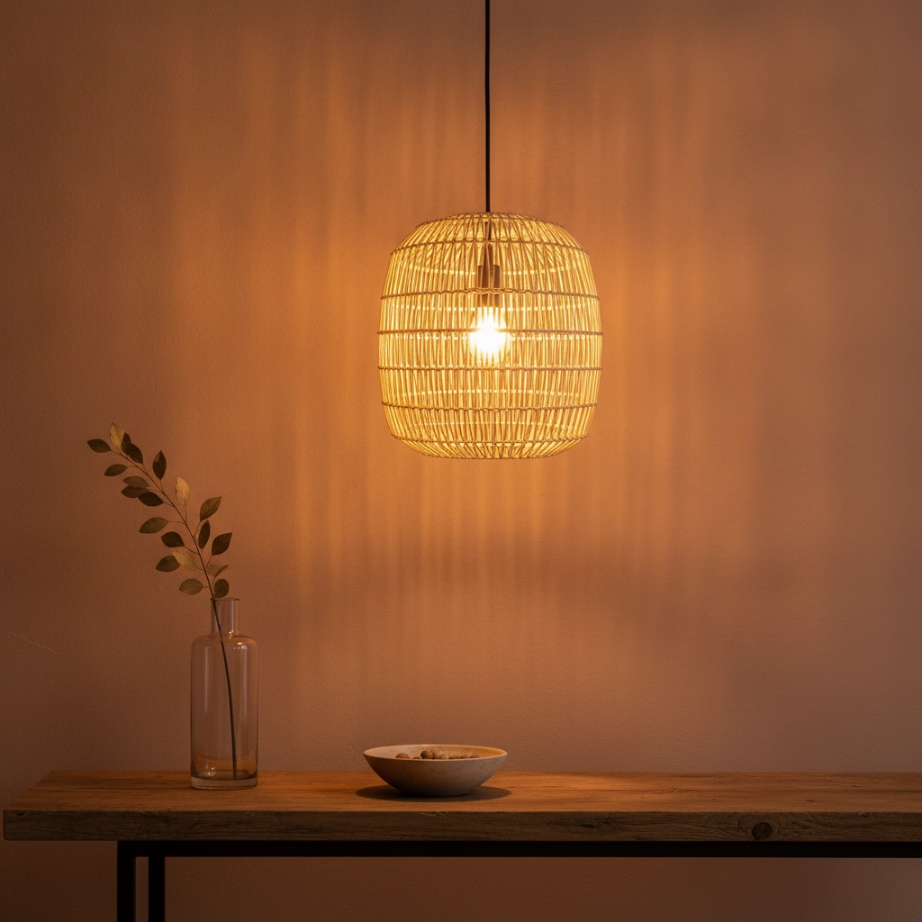 Rattan Pendelleuchte Melody Ø 30,5cm