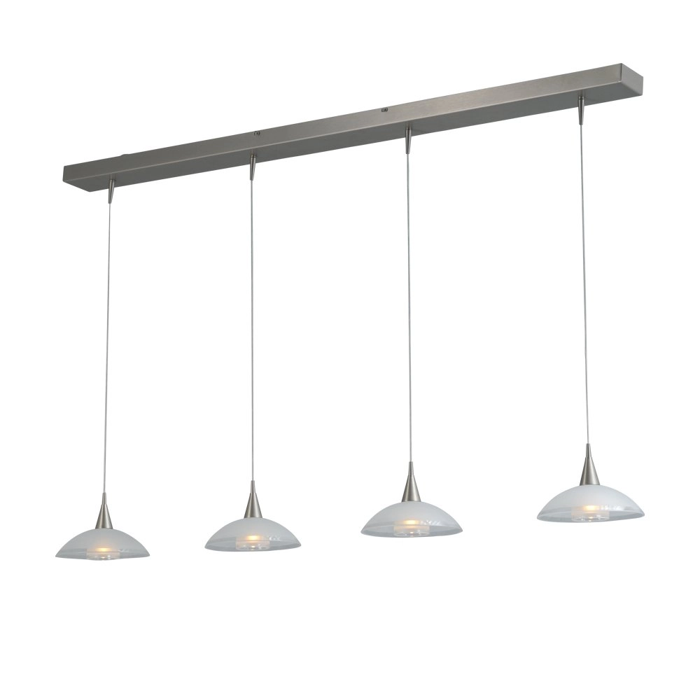 Esszimmerlampe Melani 4-Licht-Nickel Masterlight 8718121212272
