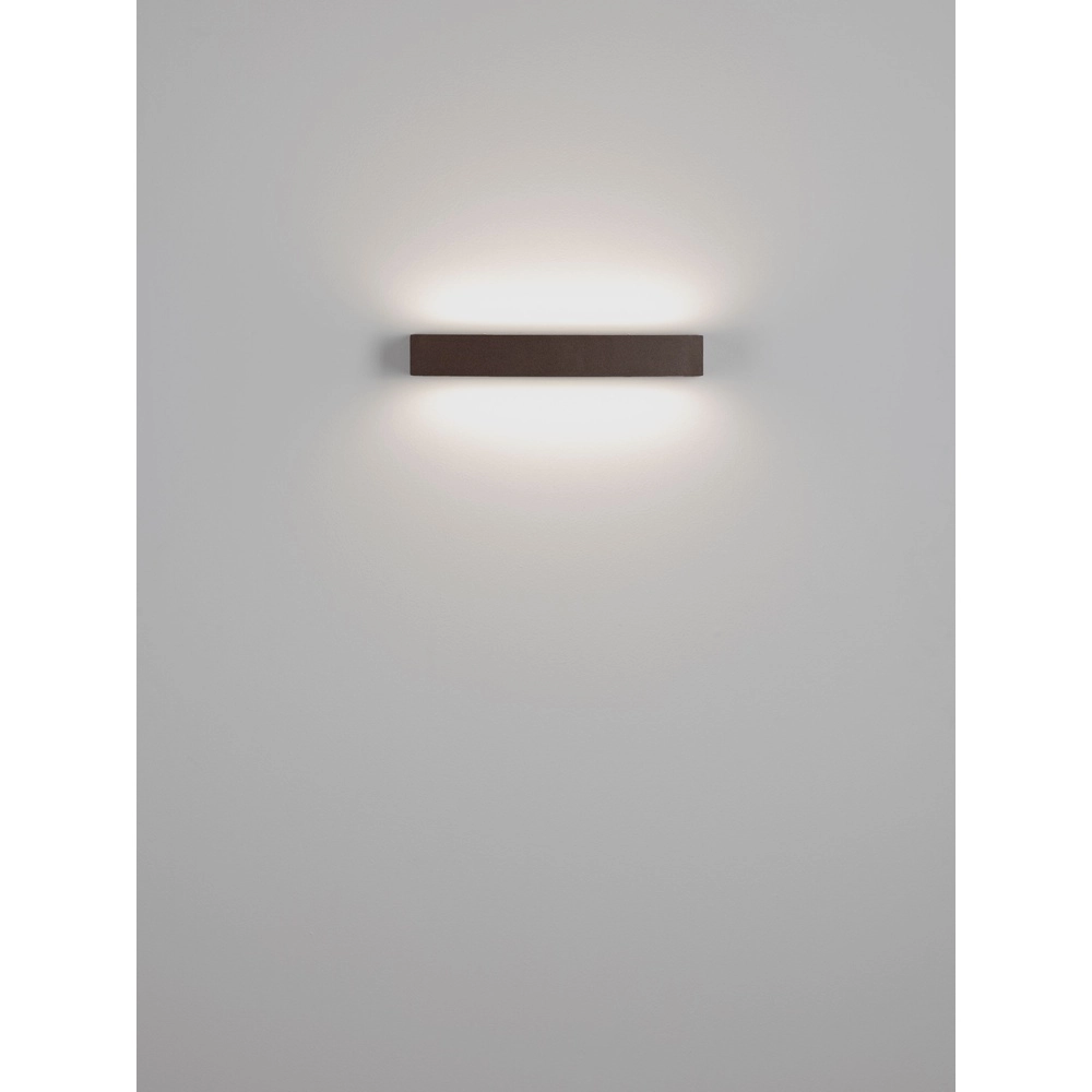 Elegante Wandlampe Lane rostbraun 36cm - 28W Lyora 5212017496836